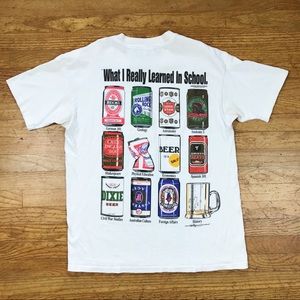 1990s What I Really Learned Beer T-Shirt